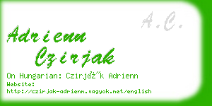 adrienn czirjak business card